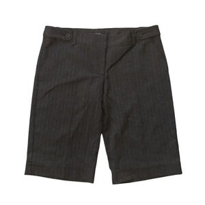 Chado Walking Shorts Dark Brown Pinstripe Mid Rise Size 10 11
